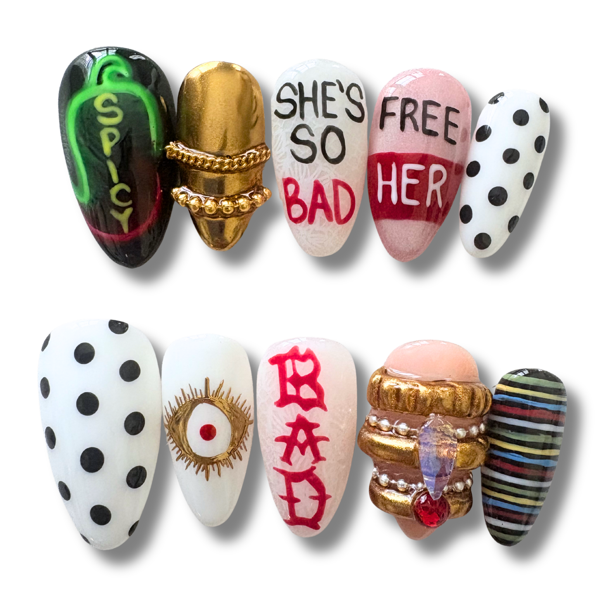 ATEEZ "BAD" Nails